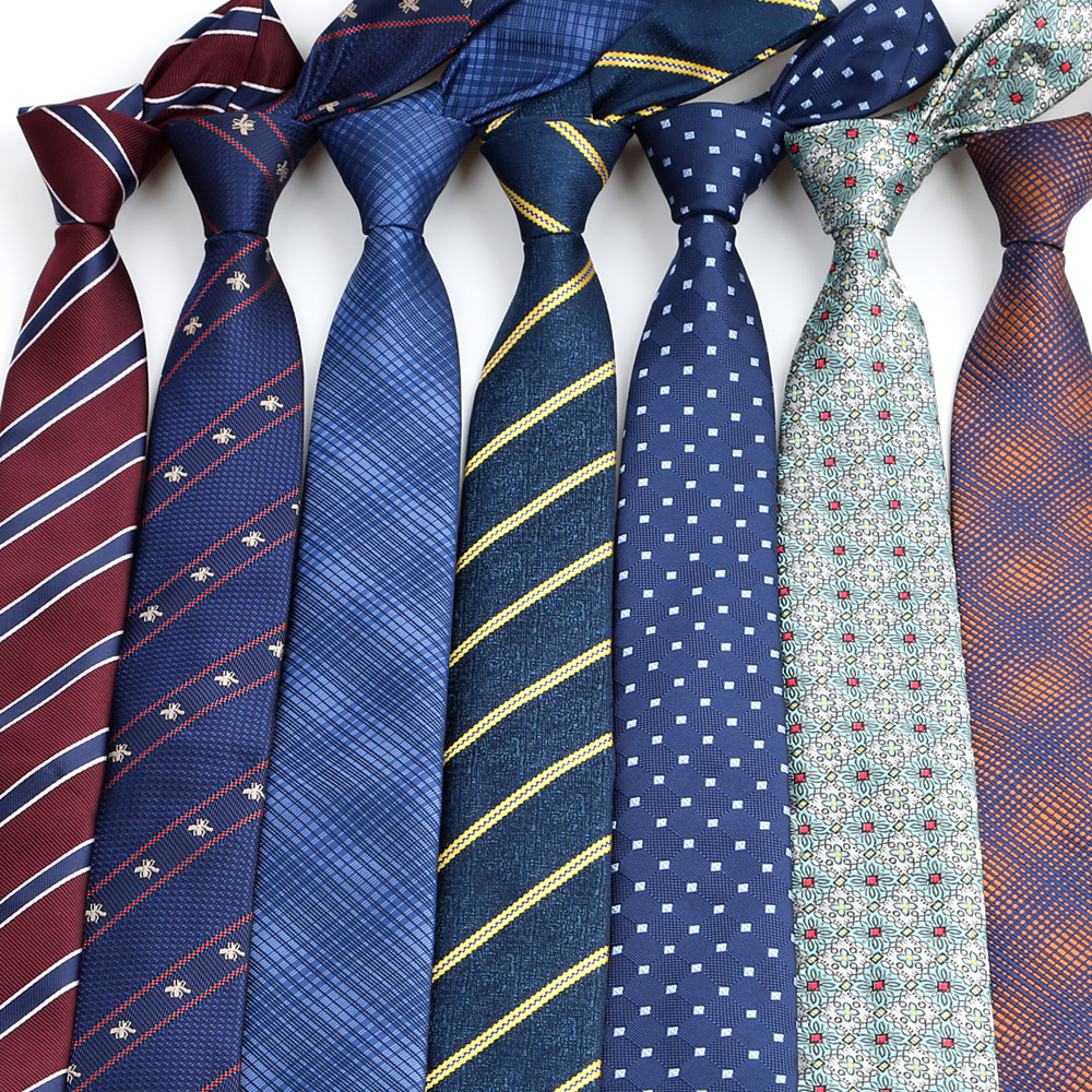 ผู้ขายโรงงาน 7 ซม.ผู้ชายคลาสสิก Tie Cravata Vintage Jacquard ทอลาย Polka Dot สัตว์พิมพ์เนคไทแฟชั่นธุรกิจ Neckwear คอ Tie Party อุปกรณ์เสริม