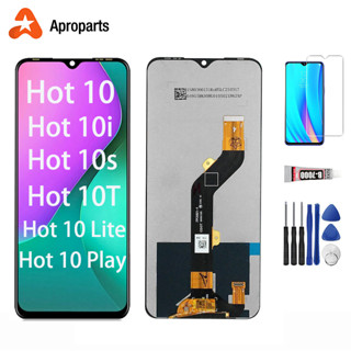 หน้าจอสัมผัส LCD สําหรับ Infinix Hot 10i 10s 10T Hot 10 Play 10 Lite X659B X657B X689 X688 X682B