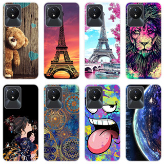 เคสโทรศัพท์ซิลิโคน TPU แบบนิ่ม ลายการ์ตูน สําหรับ Vivo Y02A Y02A