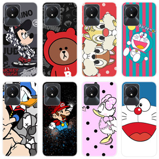 เคสโทรศัพท์ซิลิโคน TPU แบบนิ่ม ลายการ์ตูน สําหรับ Vivo Y02A Y02A