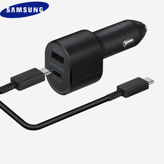 ที่ชาร์จในรถยนต์ 45W Type C USB A 60W ชาร์จเร็ว สําหรับ Samsung Galaxy S23 S22 Note20 Ultra S21 S20 Plus A53 A73 A52 5G