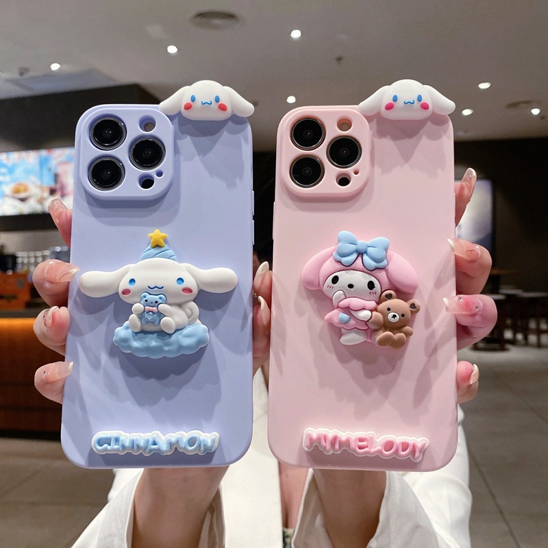 สําหรับ OPPO Reno 12 10 11 F pro 5 8T 8Z 7Z A95 A94 A74 F7 F11 F9 pro A5S A12 A58 A16 A78 A3 pro กรณีนุ่ม Melody น่ารัก