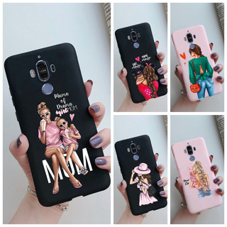 สําหรับ Huawei mate 9 เคส ป้องกันกล้อง ซิลิโคนนิ่ม TPU แฟชั่น สวย เด็กผู้หญิง เคสโทรศัพท์