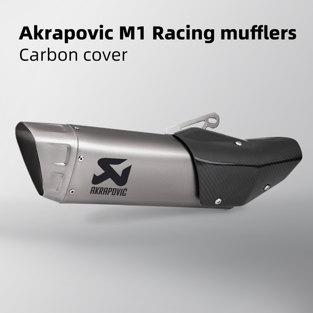 51mm Universal รถจักรยานยนต์ท่อไอเสีย Akrapovic M1 คาร์บอน 51 มม.ท่อ cbr500r aerox nvx155 ninja400 z900 R15 cbr150r