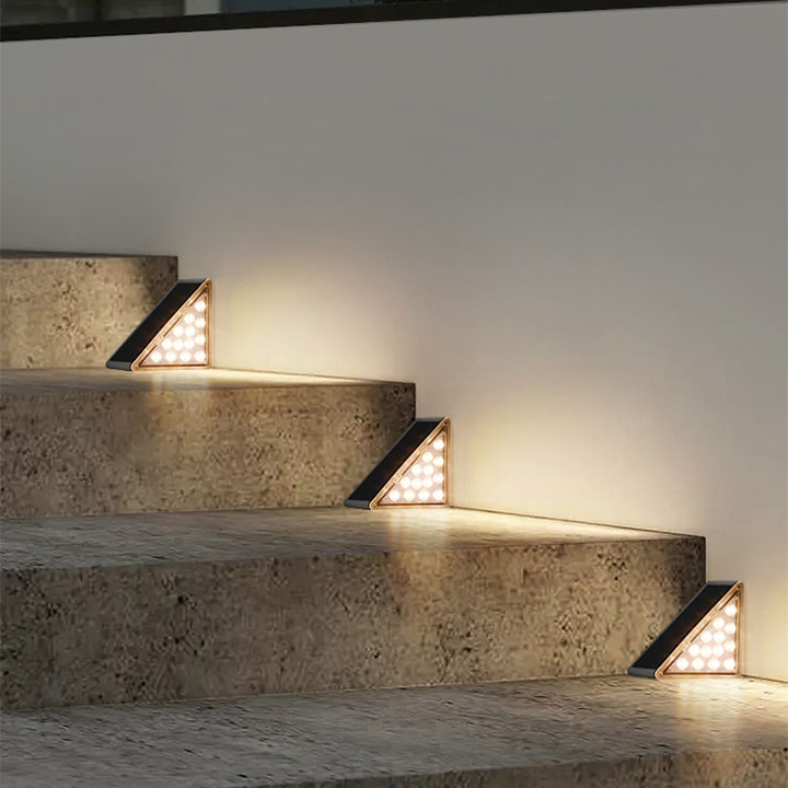 【จัดส่งฟรี】โคมไฟ LED พลังงานแสงอาทิตย์ กันน้ํา กันขโมย ให้ความอบอุ่น สําหรับตกแต่งบ้าน และสวน โคมไฟขั้นบันไดพลังงานแสงอาทิตย์ ราคา ถูกที่สุด ดีลบีเคเค แกลเลอรีภาพที่ 3