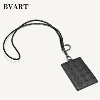 Work Permit Cover Neutral 100% หนังแท้ยี่ห้อดีไซเนอร์ Lanyard Name Plate Fashion Simple 2023 ใหม่