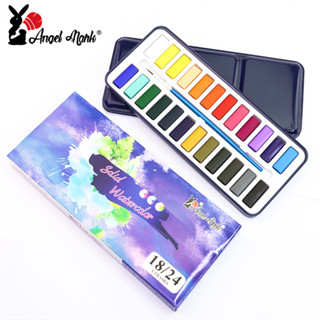 Angel Mark ชุดสีน้ําโลหะ แบบพกพา 36 สี สําหรับวาดภาพระบายสี ศิลปิน