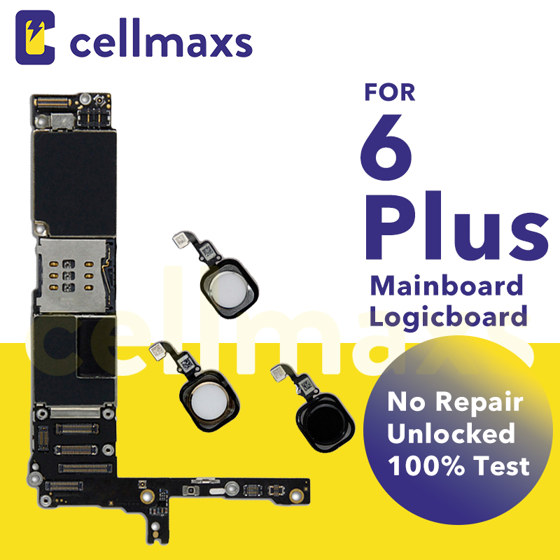 สําหรับ 6 Plus Logic Board เมนบอร์ด 16 64 128GB เมนบอร์ดไม่มีโรงงานปลดล็อคด้วยลายนิ้วมือ