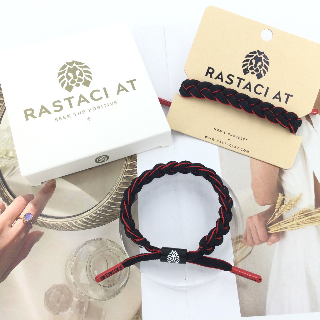 RASTAClAT สร้อยข้อมือเชือกถัก พร้อมกล่องของขวัญพรีเมี่ยม แฟชั่นคลาสสิก สําหรับผู้หญิง และผู้ชาย ONYX II