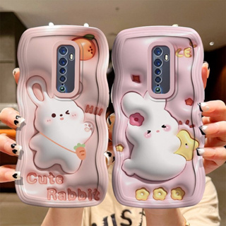 เคสมือถือ แบบนิ่ม ลายการ์ตูนกระต่ายน่ารัก สําหรับ OPPO Reno2 Reno2F Reno OPPO Reno8 Reno8Z Reno8T Reno5