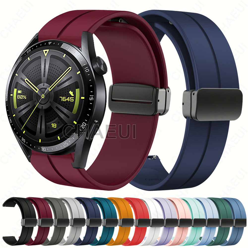 สร้อยข้อมือสายรัดซิลิโคนสําหรับ Huawei Watch GT GT2 GT3 SE GT4 GT5 GT6 Pro 46mm 42mm 41mm 43mm GT2e
