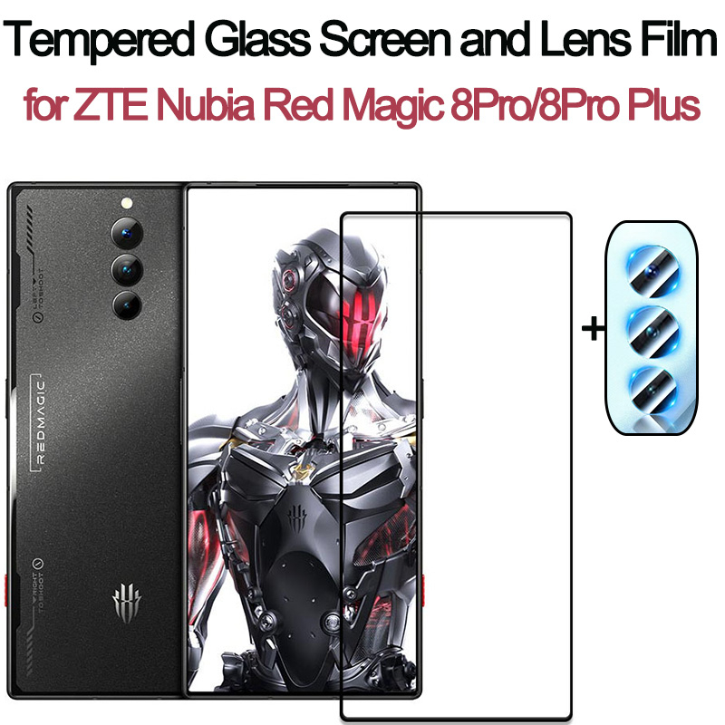 ฟิล์มกระจกนิรภัยกันรอยหน้าจอ และเลนส์กล้อง สําหรับ ZTE Nubia Red Magic 8pro 8pro Plus Nubia Red Magic 8s Pro Plus