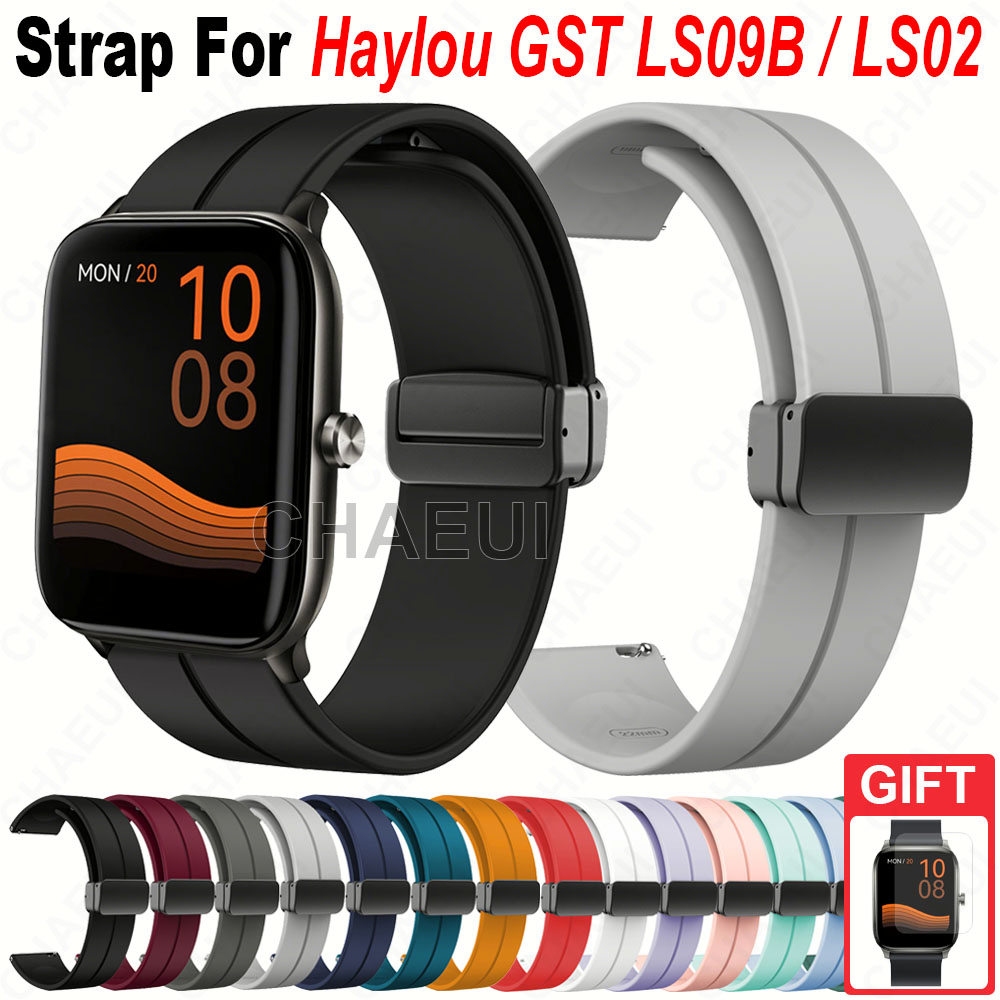 สายรัดซิลิโคนสําหรับ Haylou GST LS09B / LS02 / Haylou Watch 2 Pro / Honor Choice Haylou Watch