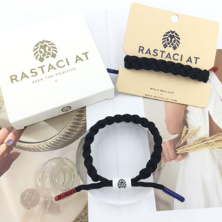 RASTAClAT สร้อยข้อมือถัก พร้อมกล่องของขวัญพรีเมี่ยม สายรัดข้อมือ น้ําหนักเบา แฟชั่นสําหรับผู้ชาย และผู้หญิง สลักโลโก้คลาสสิก ถัก