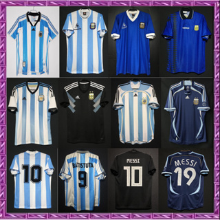 เสื้อยืด ลายทีมชาติฟุตบอล Gao Pin 1986 2018 season Argentine National Team ชุดเหย้า สไตล์เรโทร