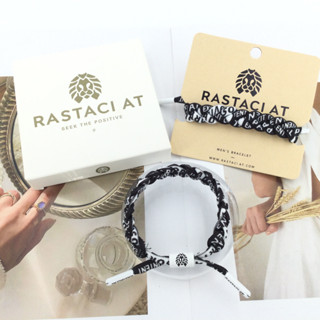 RASTAClAT สายรัดข้อมือถัก ลายโลโก้ สีดํา ONYX II หลายสี สําหรับผู้ชาย และผู้หญิง