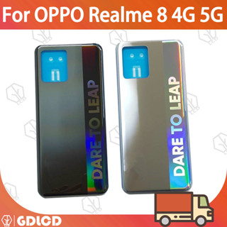 เคสโทรศัพท์มือถือ พลาสติก ลายโลโก้ พร้อมกาว สําหรับ Realme 8 8 Pro 4G Realme8 5G