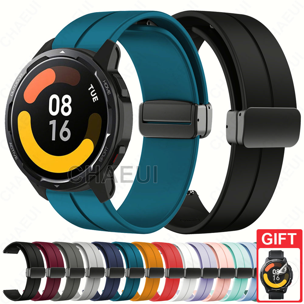สายซิลิโคนเปลี่ยนสร้อยข้อมือสําหรับ Xiaomi Watch 5 / S4 / S3 / 2 Pro / S1 Active / S1 Pro / Mi Watch Color