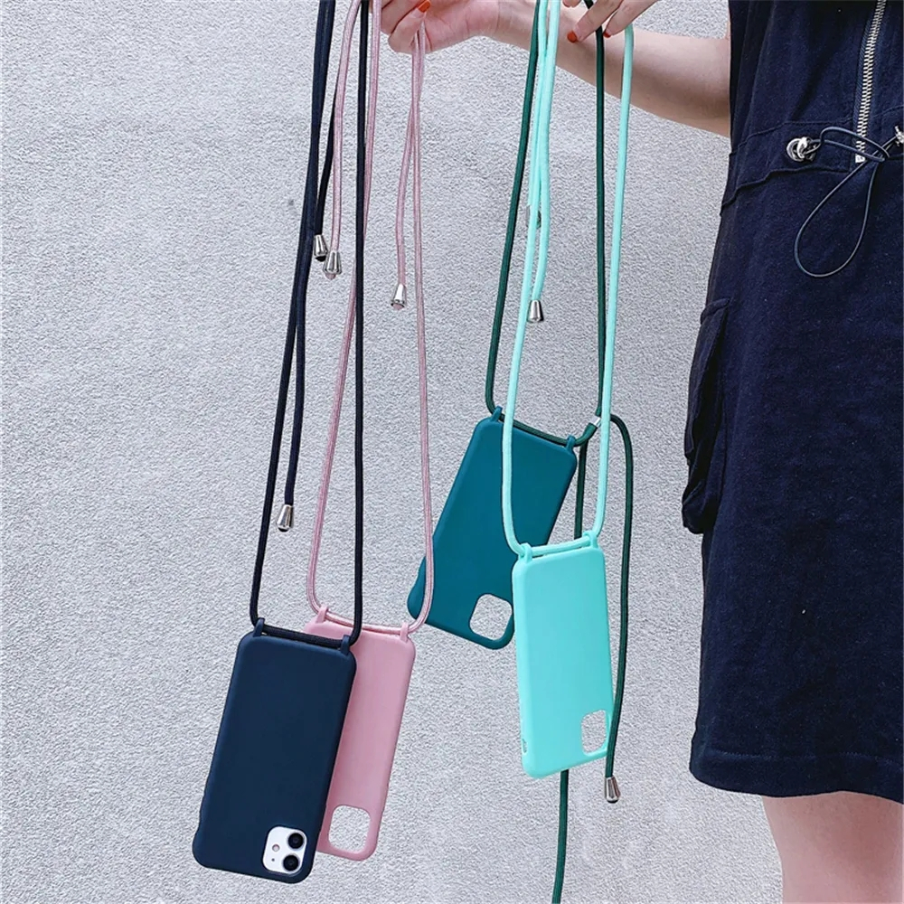 เคสซิลิโคนนิ่ม พร้อมสายคล้องคอ สําหรับ iPhone 17 16 Pro รูปที่ 2