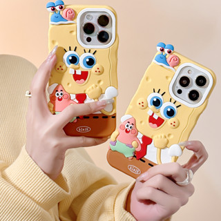 เคสโทรศัพท์มือถือ ซิลิโคนนิ่ม TPU กันกระแทก ลายการ์ตูนน่ารัก สําหรับ iPhone 11 11 Pro Max 12 12 Pro 13 Pro Max 14 Pro Max