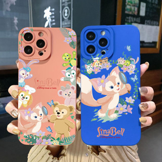 เคสโทรศัพท์มือถือ ขอบสี่เหลี่ยม ป้องกันเต็มเลนส์ ลายดิสนีย์ ลินาเบลล์ น่ารัก สําหรับ Xiaomi Redmi Note 12 4G Pro 5G 9S 9A 12C