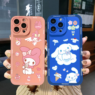 เคสโทรศัพท์มือถือ ขอบสี่เหลี่ยม ลาย Cinnamoroll สําหรับ Xiaomi Redmi Note 12 12S 4G Pro 5G 9S 9A 12C