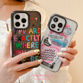 Casetify เคสโทรศัพท์มือถือ ลายฉลากหัวใจ ประดับกลิตเตอร์ สําหรับ iPhone 14ProMax 13Pro 13 11 12Promax 13Promax 11 12 13 14