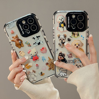 ใหม่ เคสโทรศัพท์มือถือ TPU กันกระแทก ลายคิตตี้ และลูกสุนัขน่ารัก สําหรับ iPhone 14Pro Max 14Pro 14 13promax 13pro 13 12Promax 12pro 12 11Promax 11