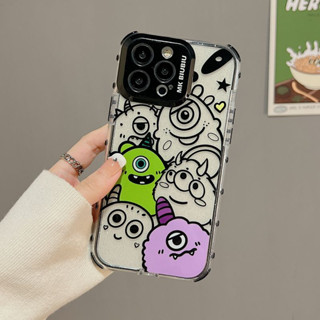 ใหม่ เคสโทรศัพท์มือถือ TPU นิ่ม กันตก ลายการ์ตูนมอนสเตอร์ตัวน้อย สําหรับ iPhone 14Pro Max 14Pro 14 13promax 13pro 13 12Promax 12pro 12 11Promax 11 14