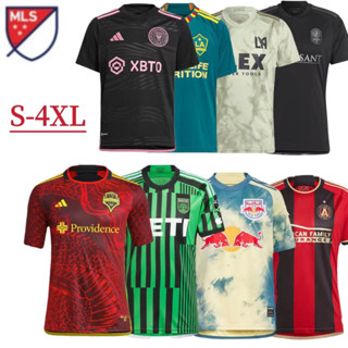 เสื้อกีฬาแขนสั้น ลายทีมชาติฟุตบอล Los Angeles Miami Galaxy New York Red Bull Austin Orlando Pirates Seattle Atlanta 22-23 MLS ชุดเหย้า สําหรับผู้ชาย ไซซ์ 3-4XL