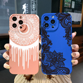 เคสโทรศัพท์มือถือ ขอบสี่เหลี่ยม ลายดอกไม้ สไตล์วินเทจ สําหรับ Xiaomi Redmi Note 12 4G Pro 5G 9S 9A 12C