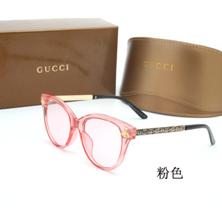 GUCCI ใหม่ แว่นตากันแดด กรอบทรงวงรี หรูหรา สําหรับขับรถ ปาร์ตี้ UV400