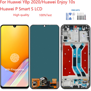 อะไหล่หน้าจอสัมผัสดิจิทัล LCD แบบเปลี่ยน สําหรับ Huawei Y8p 2020 Enjoy 10s Huawei P Smart S