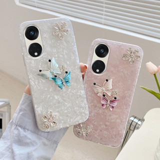 เคสโทรศัพท์มือถือ กันกระแทก ลายผีเสื้อสวยงาม สําหรับ OPPO Reno8 T A17 A17k A77s A57 4G A96 A76 2022 A57 2022