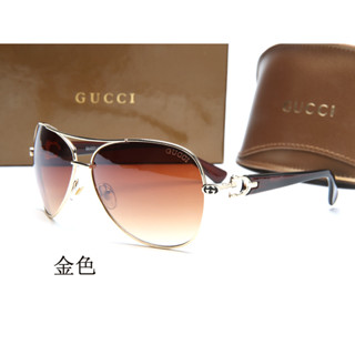 GUCCI ใหม่ แว่นตากันแดด กรอบทรงวงรี หรูหรา สําหรับขับรถ ปาร์ตี้ UV400