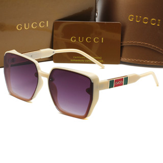 GUCCI ใหม่ แว่นตากันแดด กรอบสี่เหลี่ยม อเนกประสงค์ หรูหรา สําหรับขับขี่ ปาร์ตี้ UV400