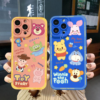 เคสโทรศัพท์มือถือ ขอบสี่เหลี่ยม แบบป้องกันเต็มเครื่อง ลาย Toy Story Winne สําหรับ Xiaomi Redmi Note 12 4G Pro 5G 9S 9A 12C