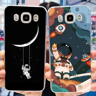 เคสโทรศัพท์มือถือ ซิลิโคน TPU ใส ลายนักบินอวกาศน่ารัก สําหรับ Samsung Galaxy J5 2016 J510 J510F J5 2016