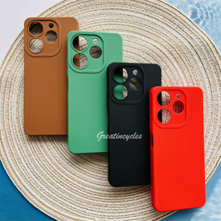 เคสซิลิโคน TPU แบบนิ่ม เนื้อแมตต์ ป้องกันกล้อง สีแคนดี้ สําหรับ Tecno Spark 10 Pro 10 10C