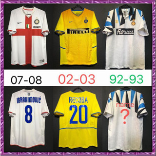 เสื้อกีฬาแขนสั้น ลายทีมชาติฟุตบอล Gaopin 1992/2008 season Inter Milan ชุดเยือน สไตล์เรโทร