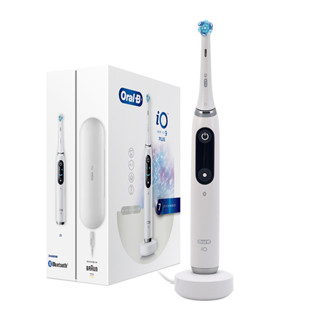 Oral-b iO9 Plus แปรงสีฟันไฟฟ้า พร้อมโหมดอัจฉริยะ 7 โหมด ชาร์จแม่เหล็ก สีขาว