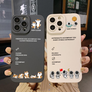 เคสโทรศัพท์มือถือ ขอบสี่เหลี่ยม ลายเต้นรําชิบะอินุ สําหรับ Xiaomi Redmi Note 12 4G Pro 5G 9S 9A 12C