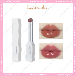 Leemember Lip Lipstick ลิปสติก ลิปกลอส เพิ่มความชุ่มชื้น ไม่เหนียวติด สีขาว