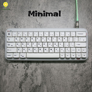 [In stock] minimalist white Keycaps XDA / cherry profile PBT Material [ ปุ่มกดคีย์บอร์ด ลายเชอร์รี่ สีขาว สไตล์มินิมอล]