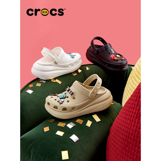 Crocs รองเท้าแพลตฟอร์ม รองเท้าชายหาด สไตล์คลาสสิก สําหรับผู้หญิง | 207521