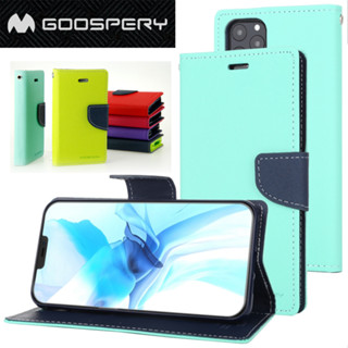 MERCURY GOOSPERY Fancy Diary Colorful PU Leather Wallet Flip Case for iPhone 13 Pro Max Mini