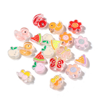 St. kunkka 5 ชิ้นลูกปัดอะคริลิคผีเสื้อ เป็ด ผึ้ง แตงโมเครื่อ…