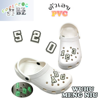 Jibbitz for crocs จิ๊บบิท ตัวติดรองเท้าที่มีรู ทุกยี่ห้อ ตัวอักษรภาษาอังกฤษและตัวเลข