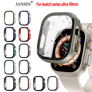 เคส watch + ฟิลม์กระจกในตัว case สําหรับ iwatch series ultra 49มม เคสพีซีแบบบางพิเศษ กระจกนิรภัยป้องกันหน้าจอ