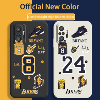 เคสโทรศัพท์ซิลิโคน TPU แบบนิ่ม ลาย NBA Jersey Bryant Kobe กันกระแทก สําหรับ Redmi Note 8 7 5 9 10 Pro Max Note 10S 9S 7S